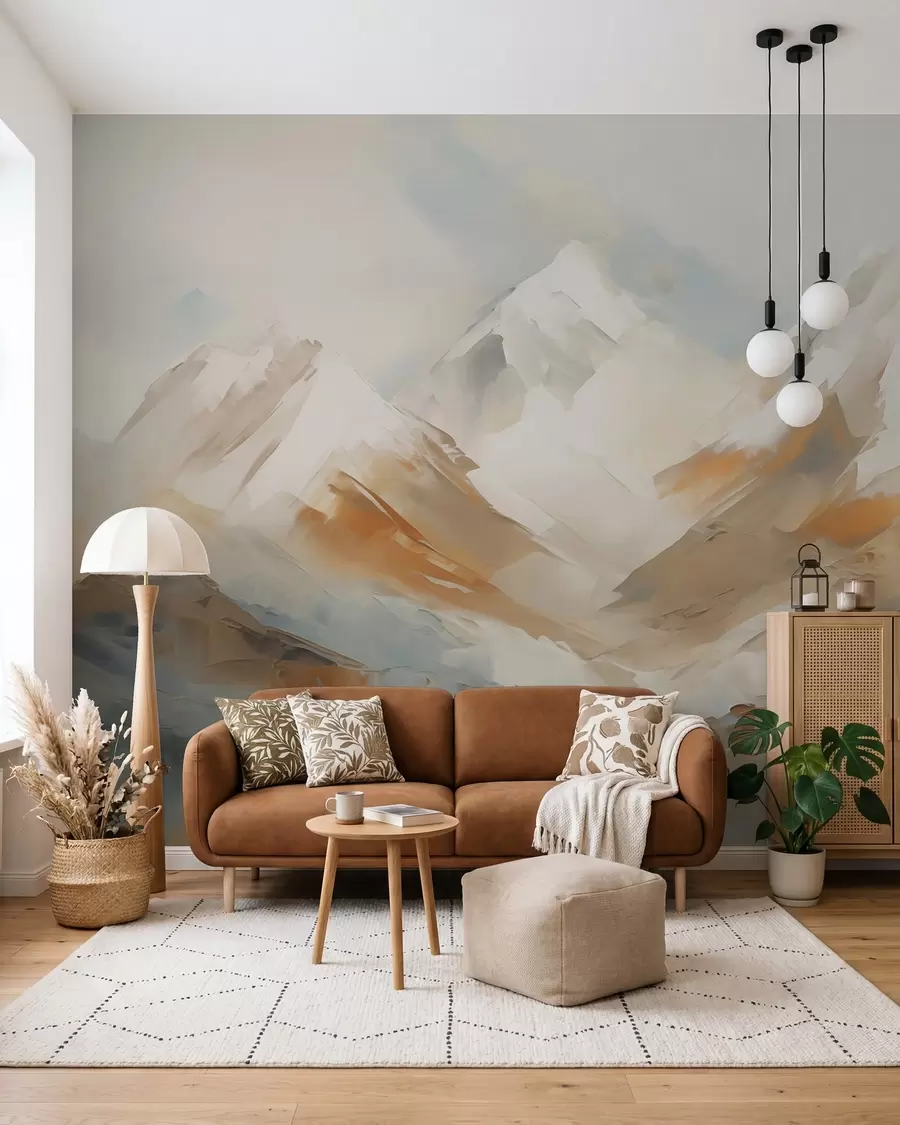 murales de pared Montañas, pintura de imitación w05904