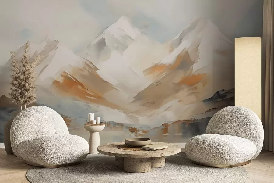 murales de pared Montañas, pintura de imitación w05904