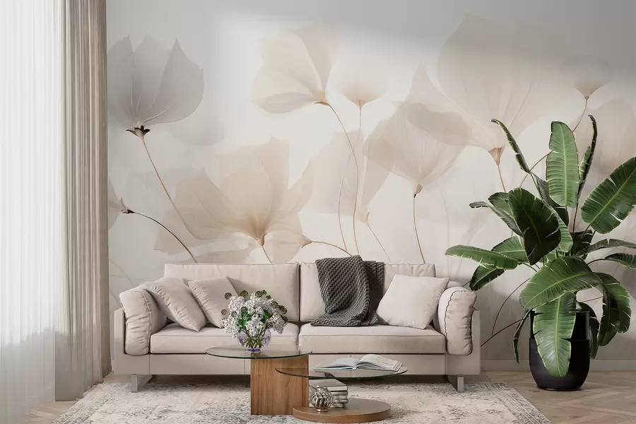 murales de pared Flores de fantasía w05293