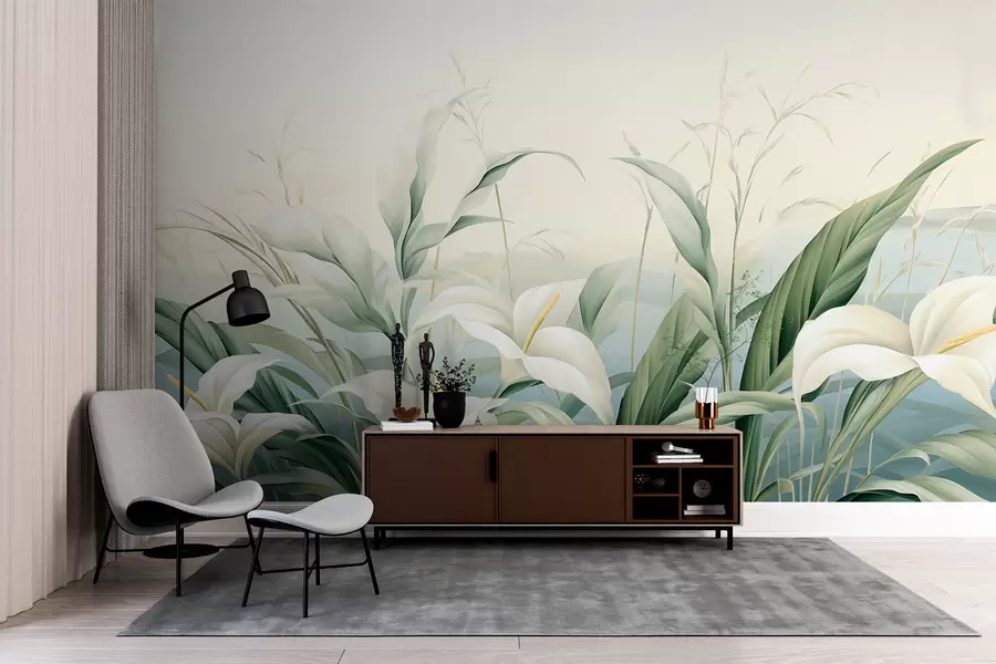 murales de pared Flores exóticas w05916