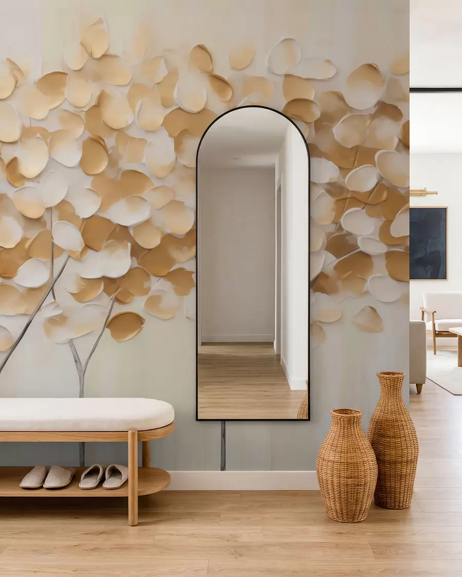 murales de pared Árboles estilizados, imitación de un cuadro w05942