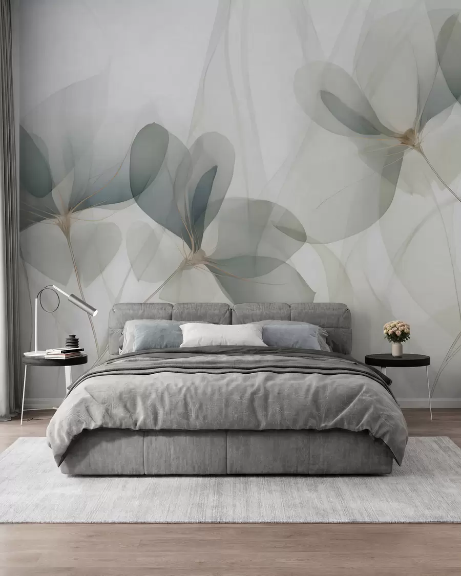 murales de pared Flores abstractas, imitación de un cuadro w05952