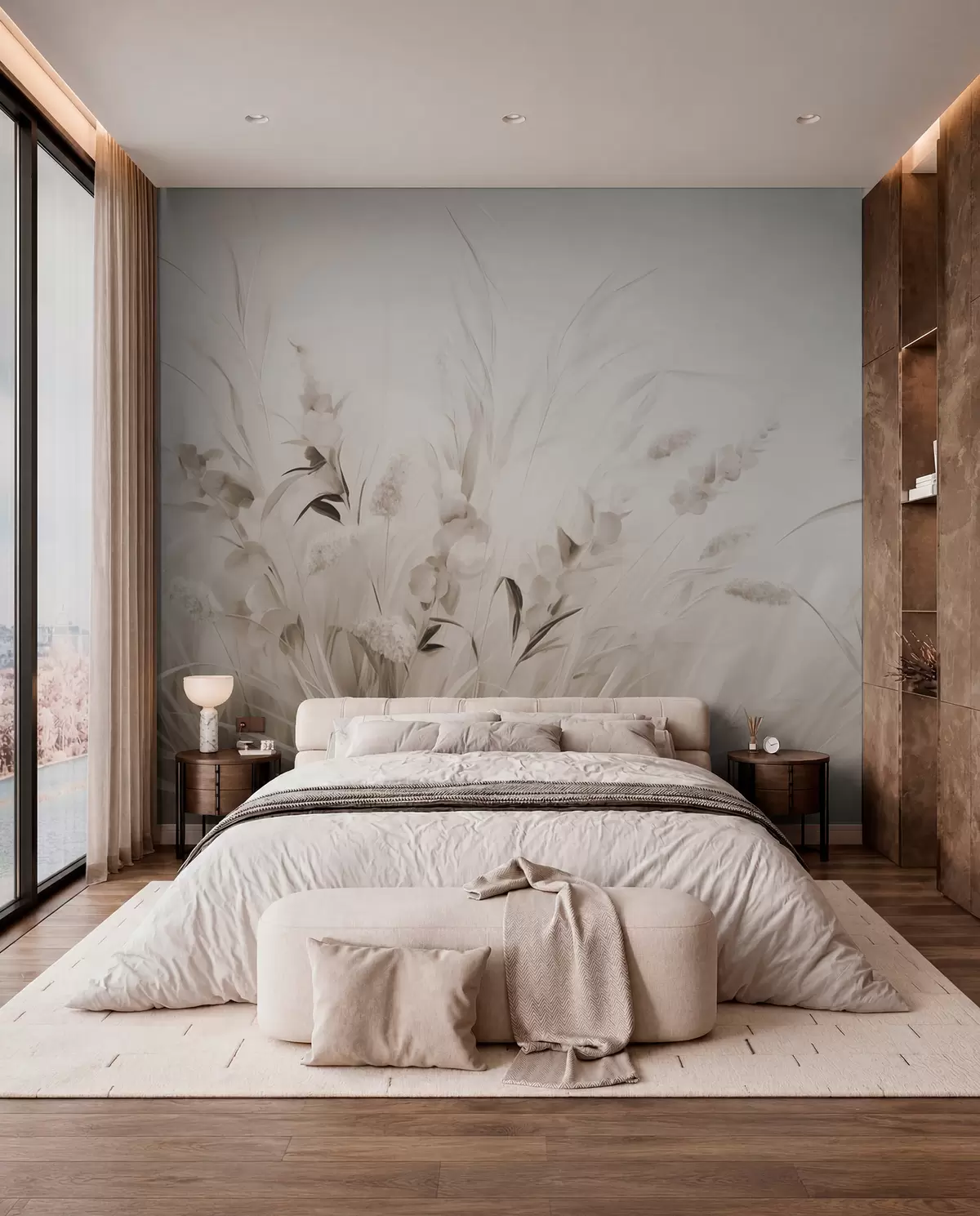 murales de pared Campo de flores w05913