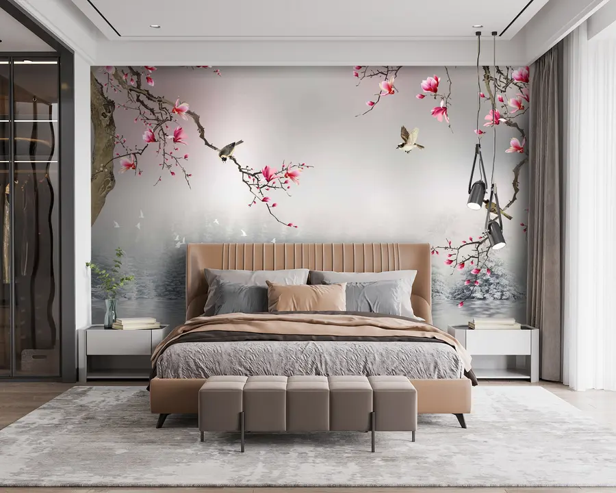 murales de pared Flor, agua y liquido u37233