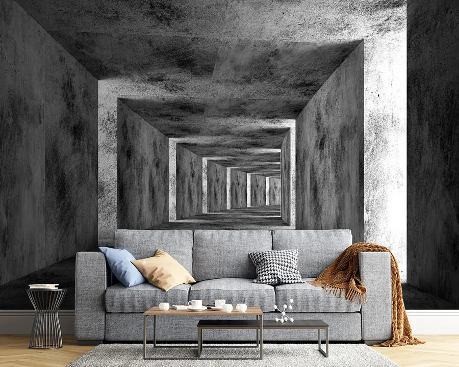 murales de pared Madera, estilo e en blanco y negro u45797