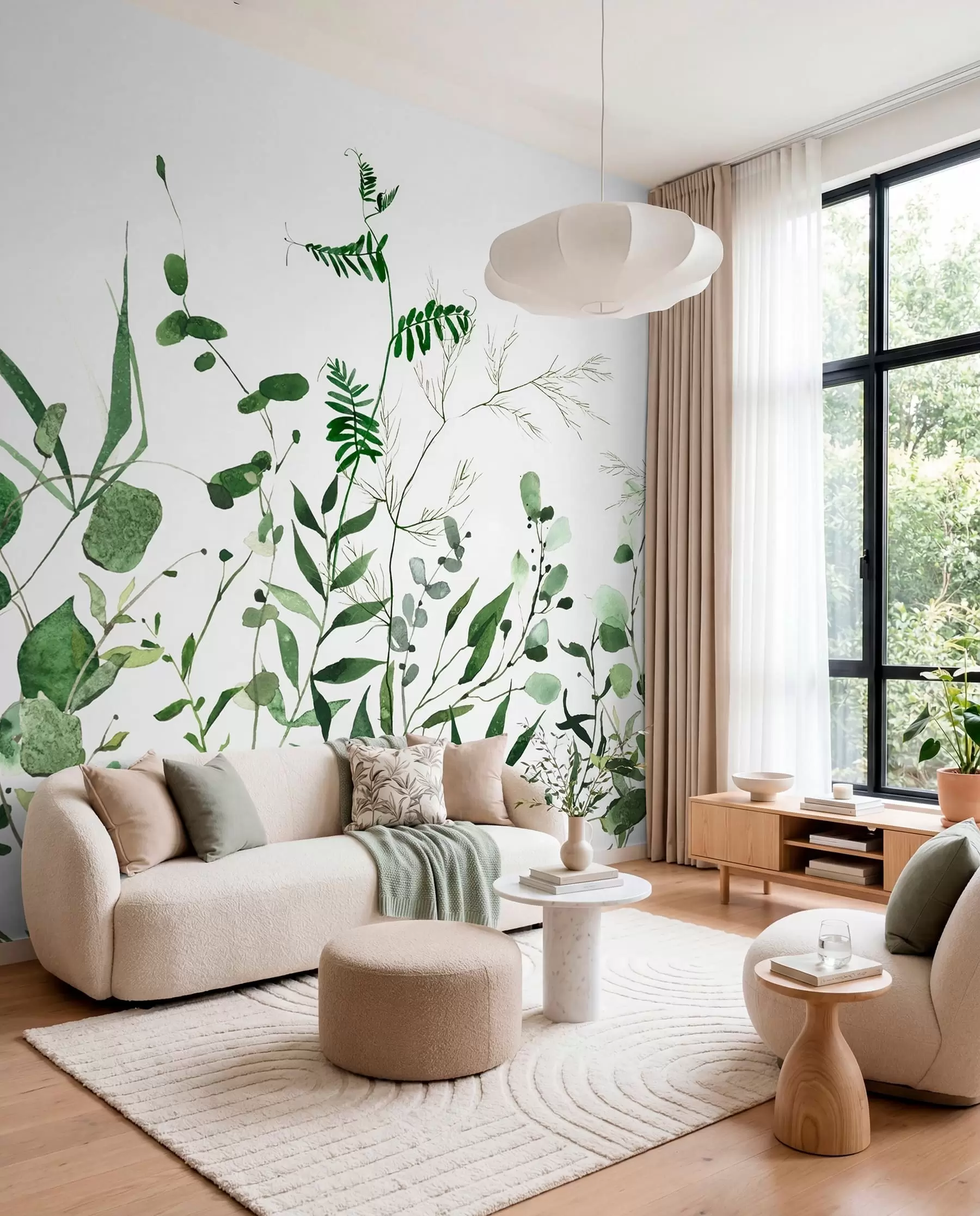 murales de pared Ramas salvajes verdes u72395
