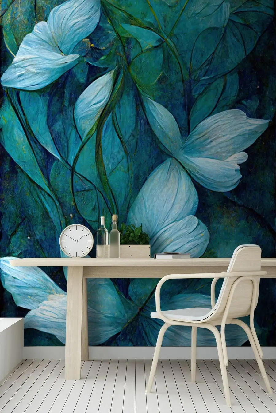 murales de pared Flor azul salvaje u72400
