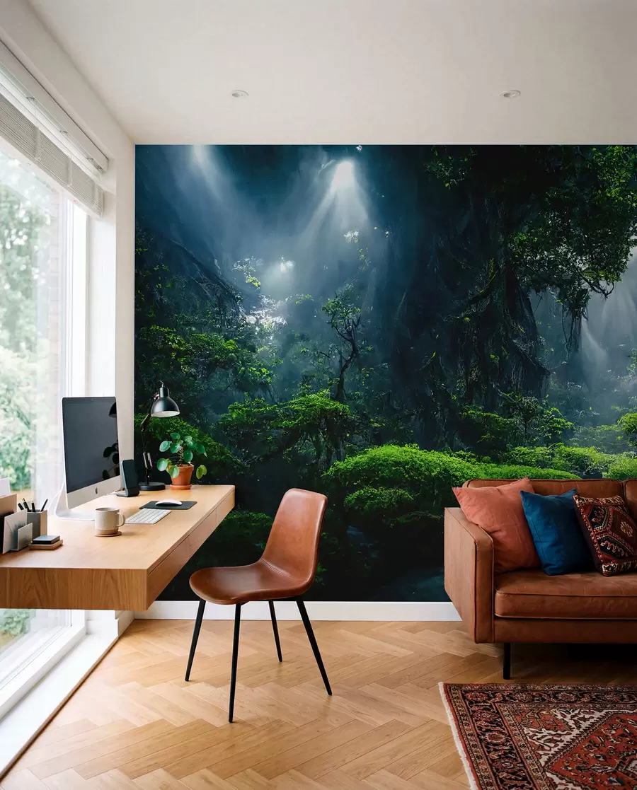 murales de pared Paisaje forestal natural u72430
