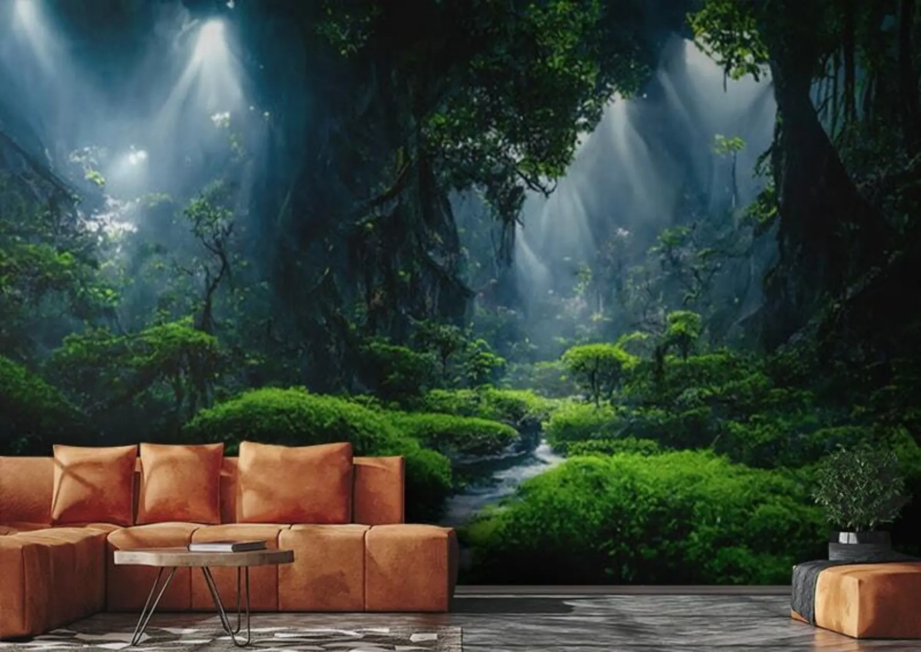 murales de pared Paisaje forestal natural u72430