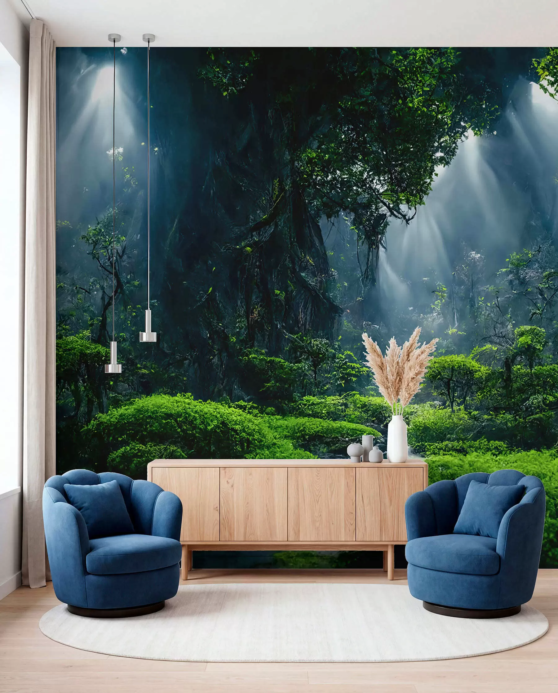 murales de pared Paisaje forestal natural u72430