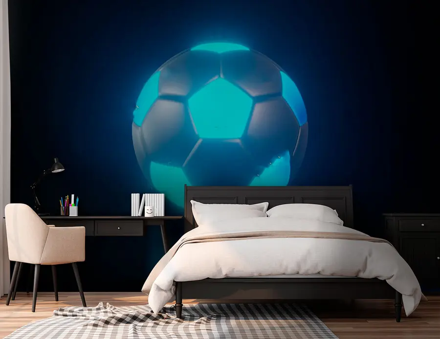 murales de pared Fútbol con luz de fondo u72792