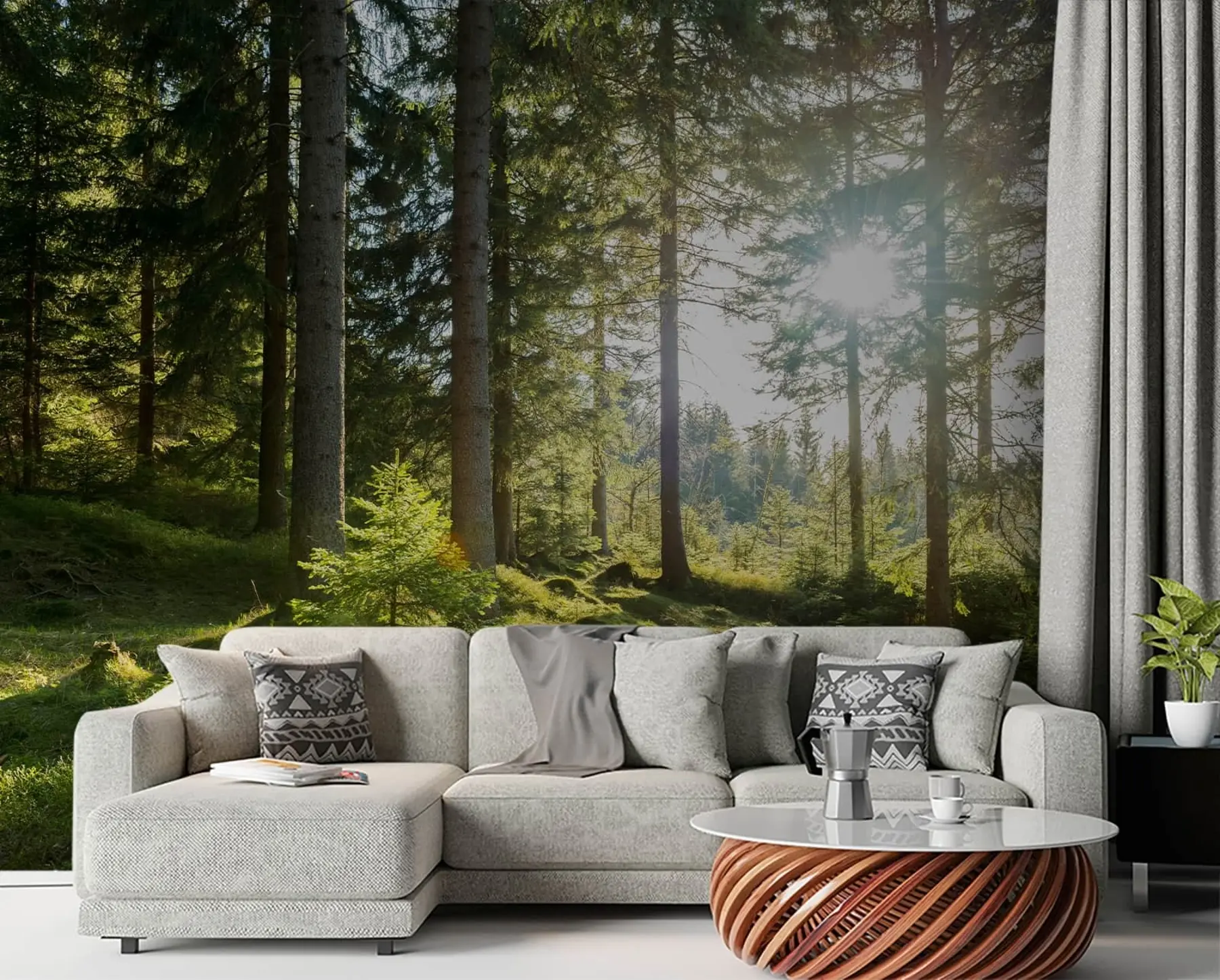 murales de pared Montañas Carkonoshe en Polonia u80015