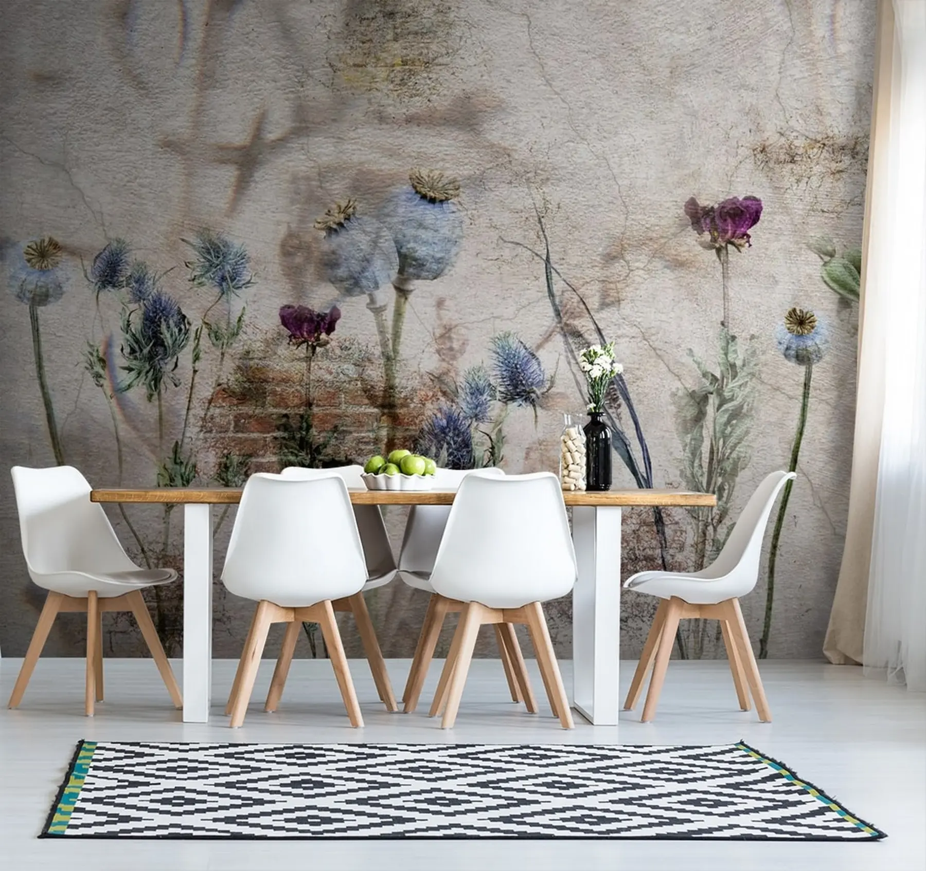 murales de pared Flores y hierbas u72771