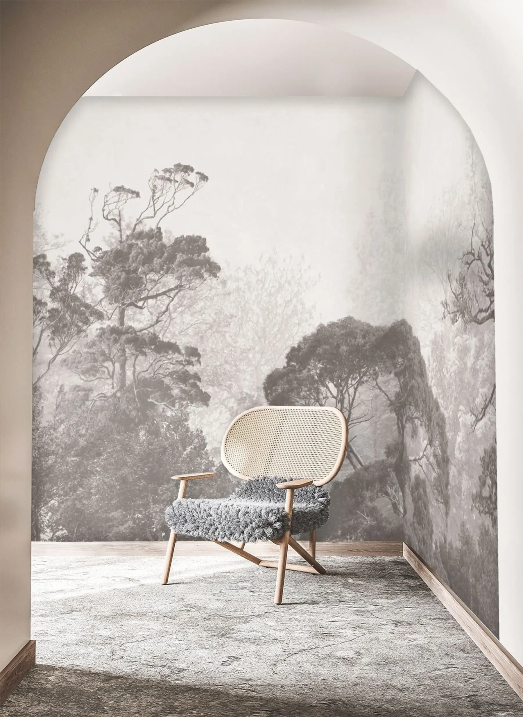 murales de pared Árboles en el fondo del grunge u79824