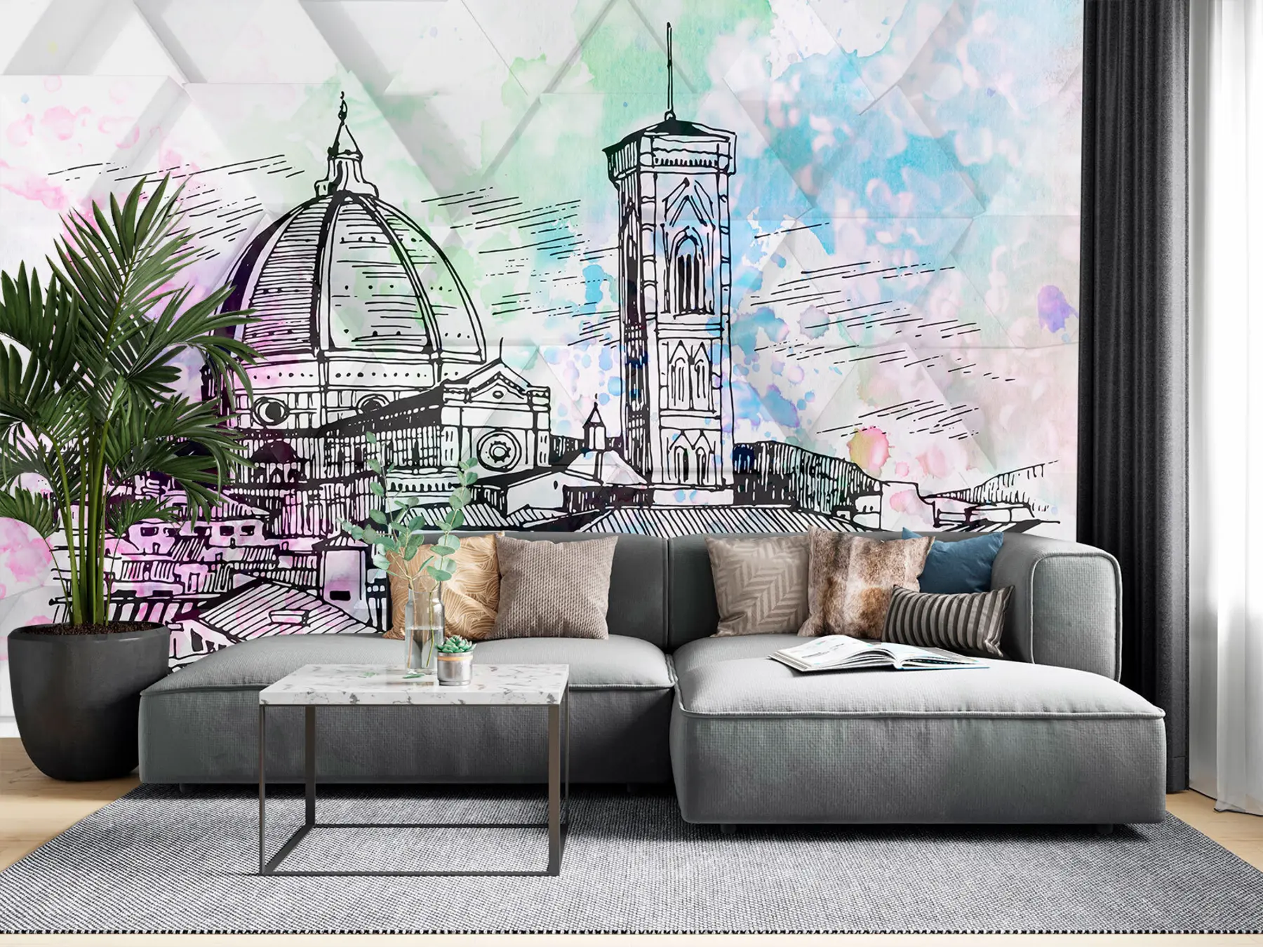 murales de pared Italia Florencia u73448