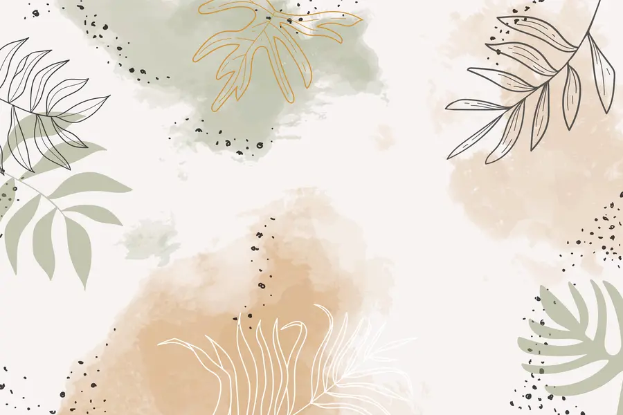 murales de pared Hojas - formas de la naturaleza u73684