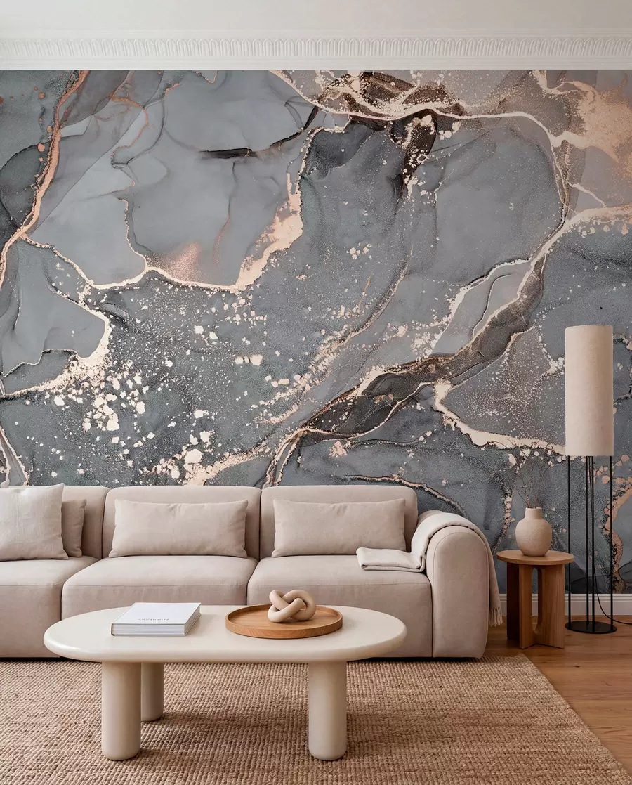 murales de pared Mármol gris u93578