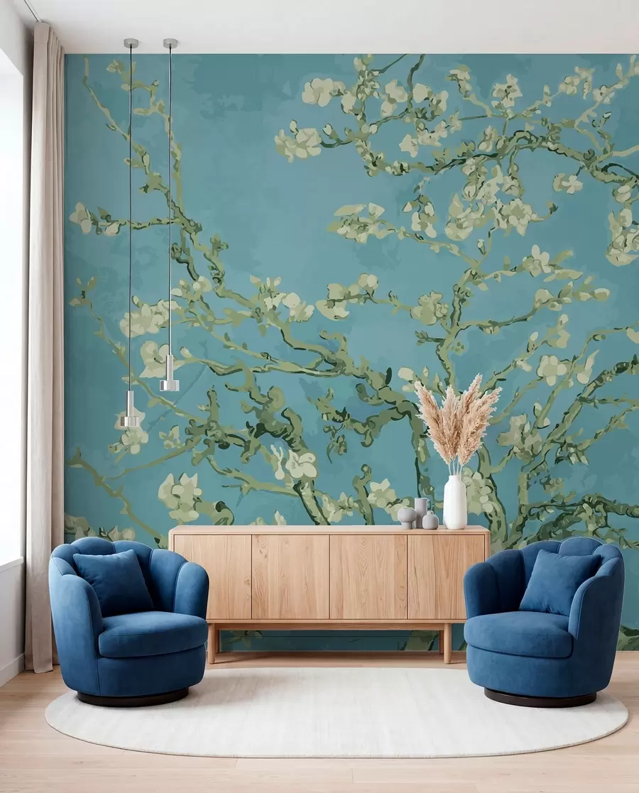 murales de pared Amandier panoramic en flores Van Gogh u93603