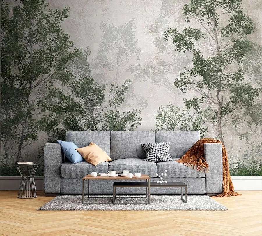 murales de pared Árboles verdes u78594