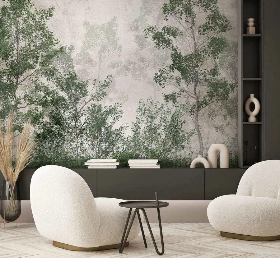 murales de pared Árboles verdes u78594
