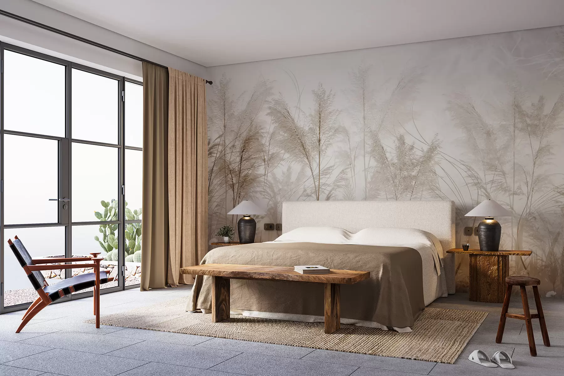 murales de pared Ramas en el estilo de niebla boho u73981