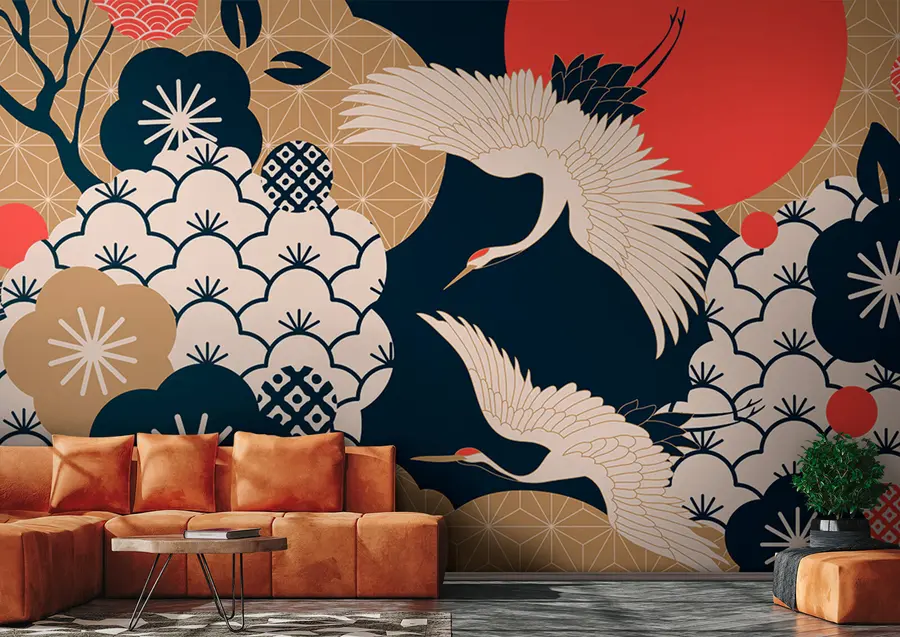 murales de pared jardín japonés u68178