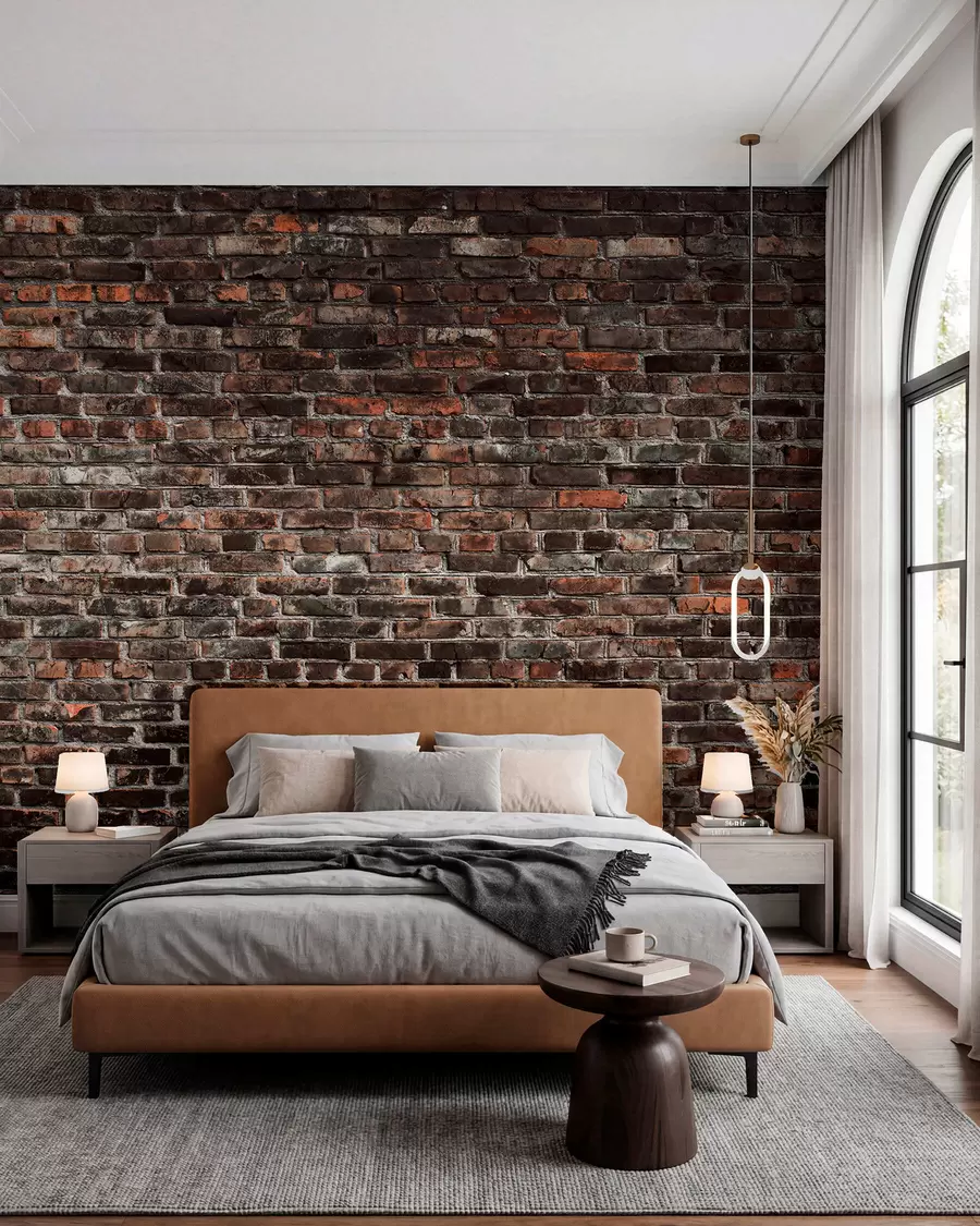 murales de pared Ladrillo de negro u74267