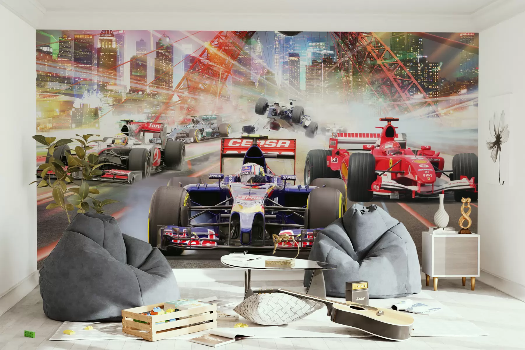 murales de pared Rueda, neumático y coche u64439