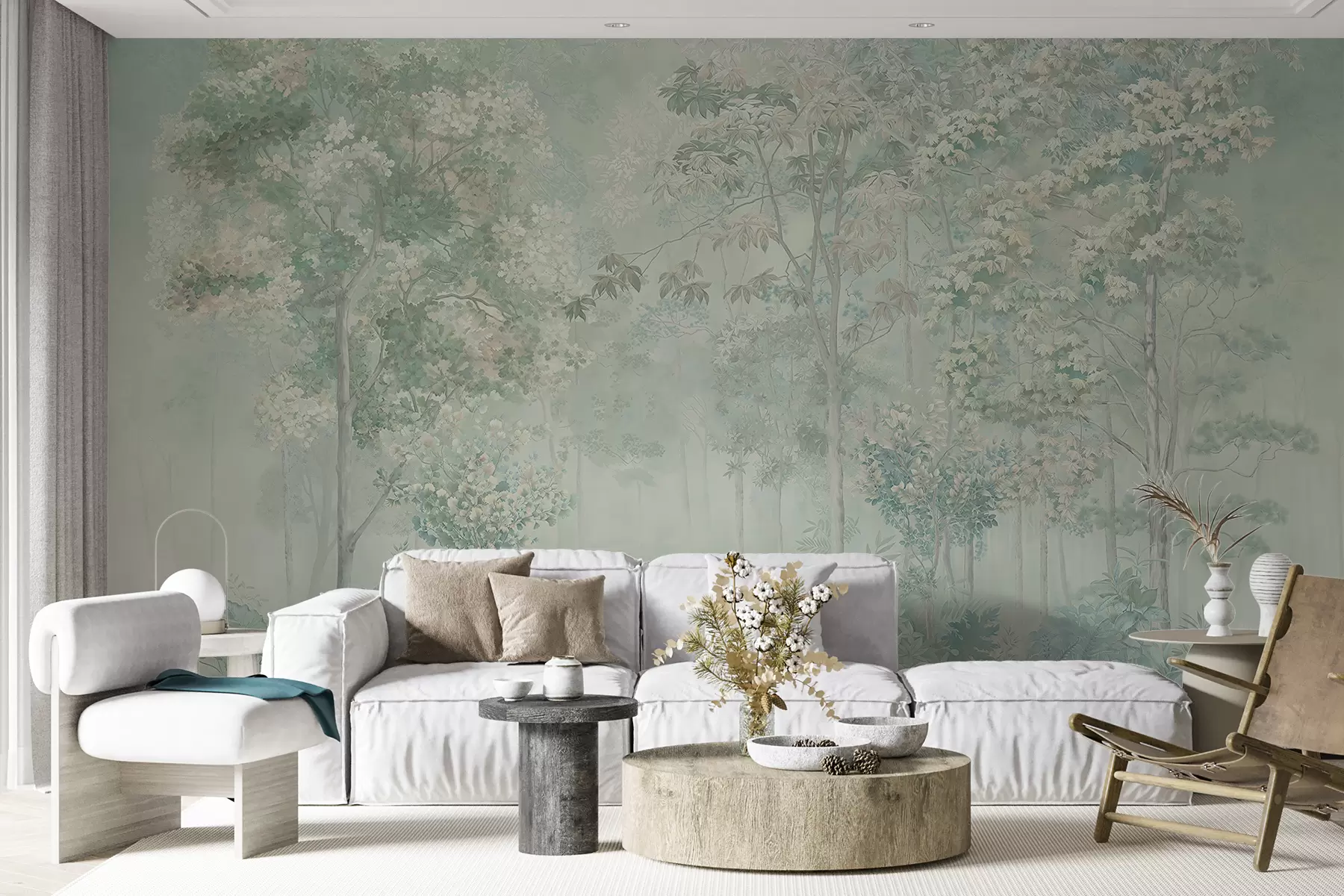 murales de pared Ramita, organismo y paisaje natural u78448v2