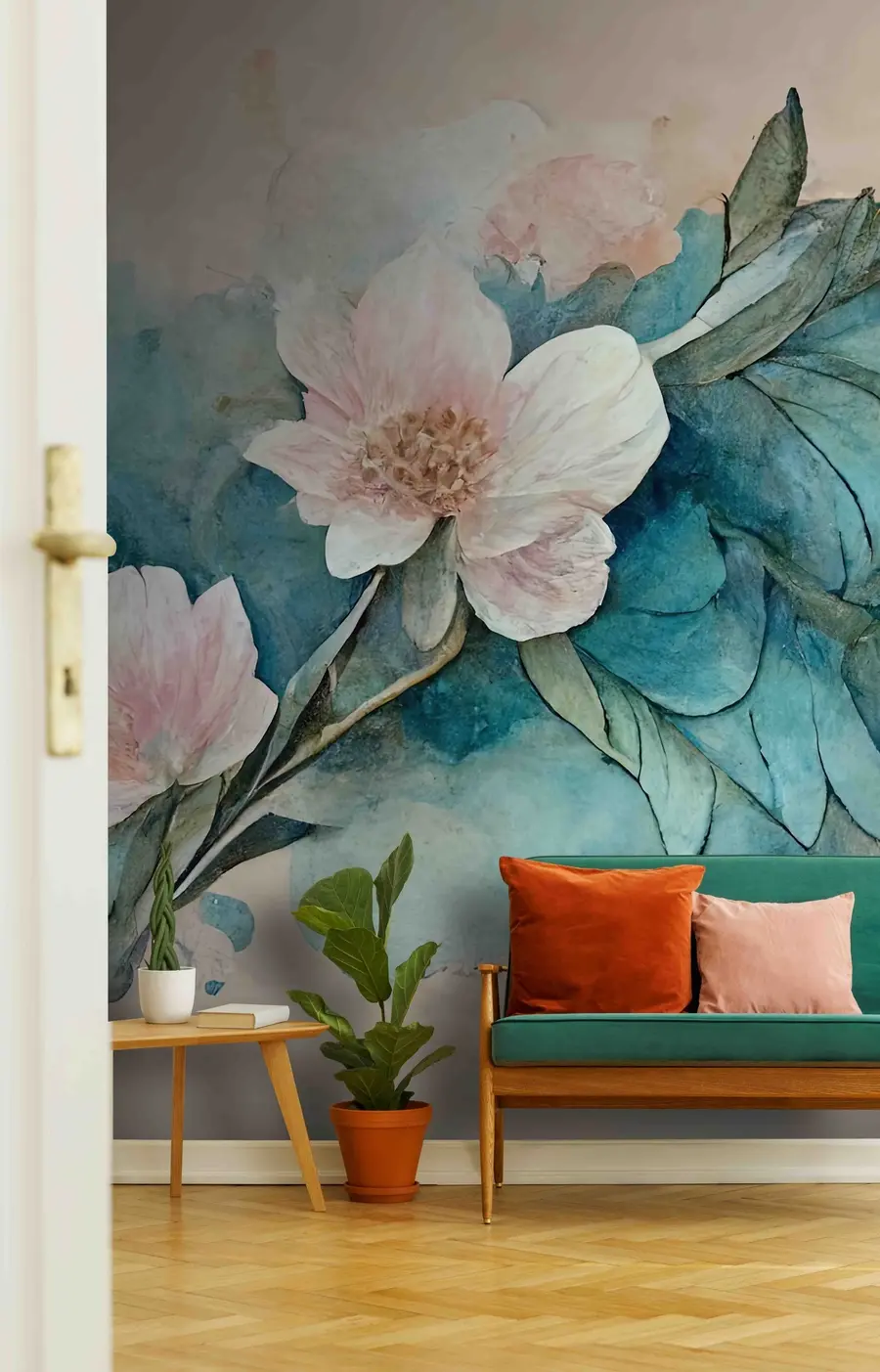 murales de pared Flores de acuarela u74676