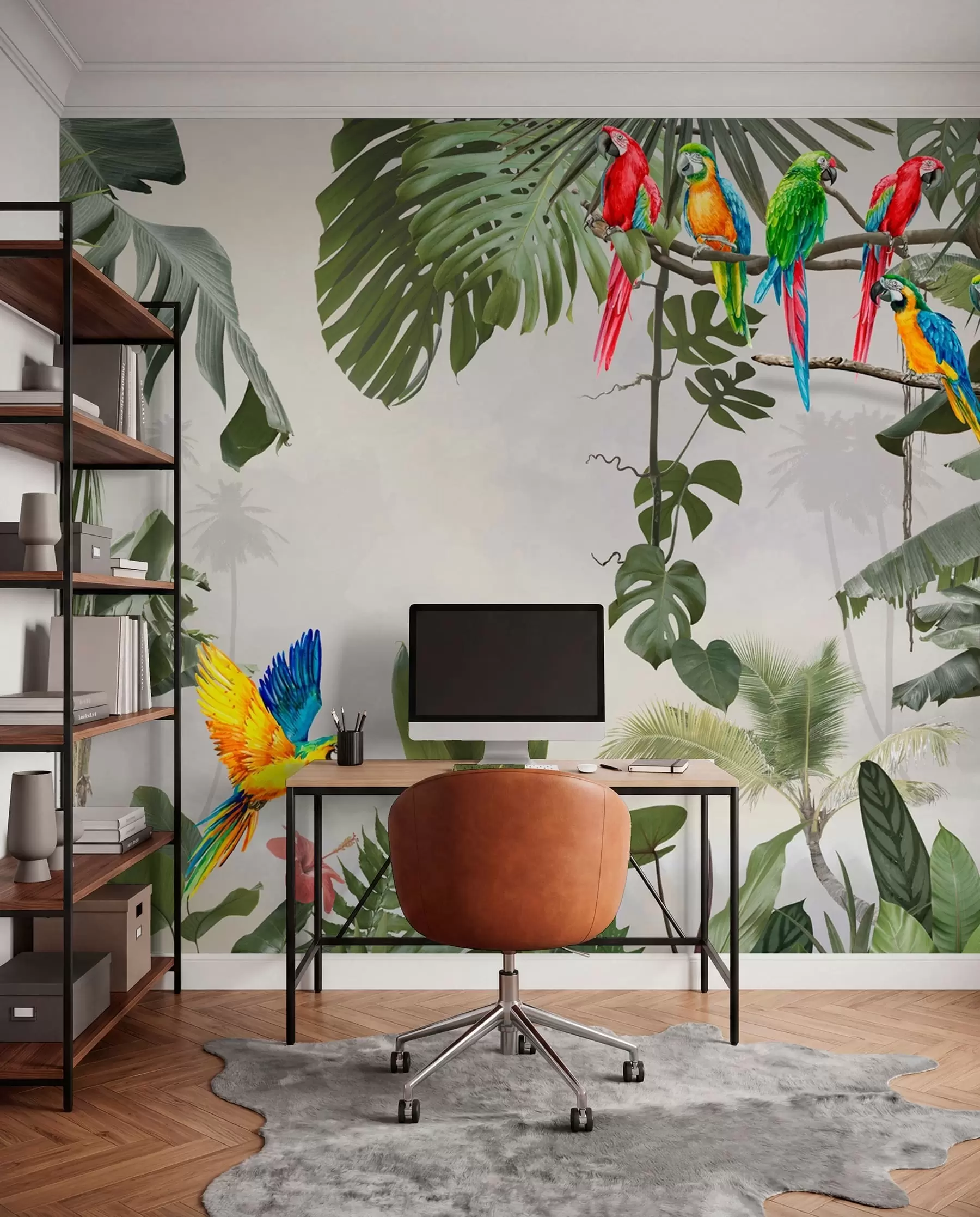 murales de pared Royas en ramas en el bosque tropical u94072