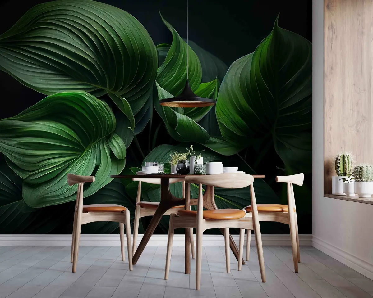 murales de pared Las hojas son palma u75754