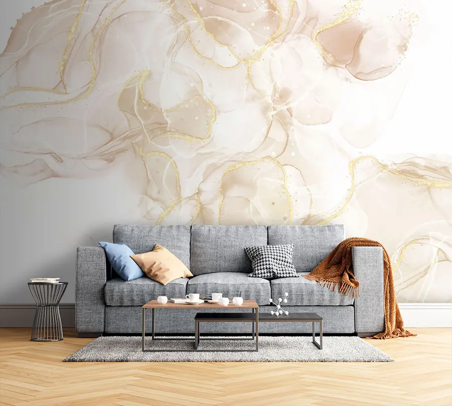 murales de pared Fluido cremoso suave u75374