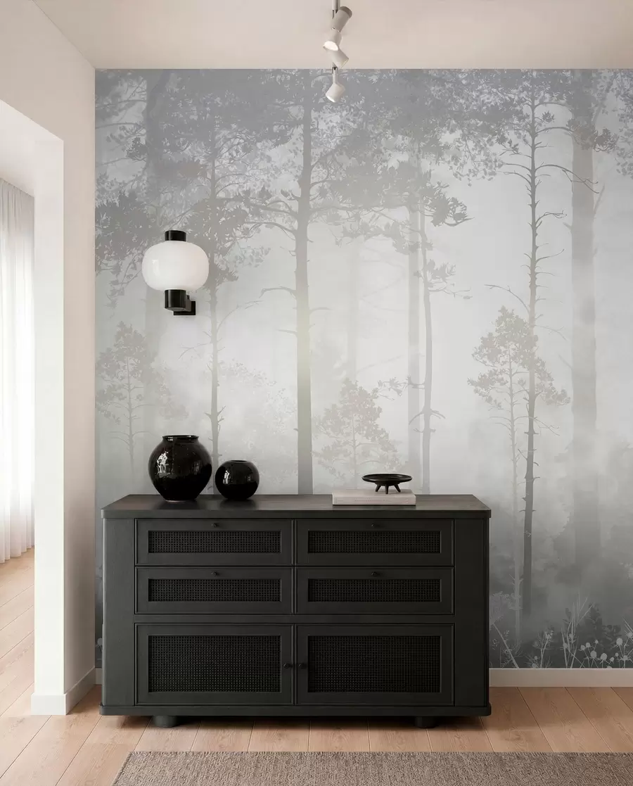 murales de pared Bosque en la niebla u94439
