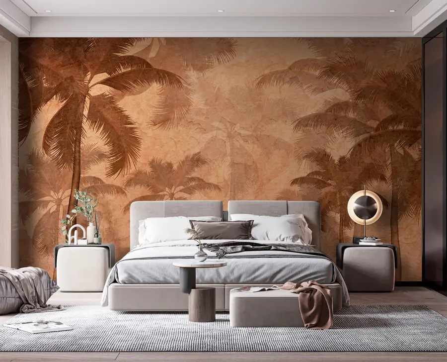 murales de pared Palmera sepia u94404
