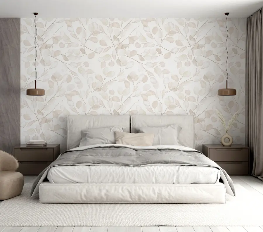 murales de pared Patrón floral acuarela u94320