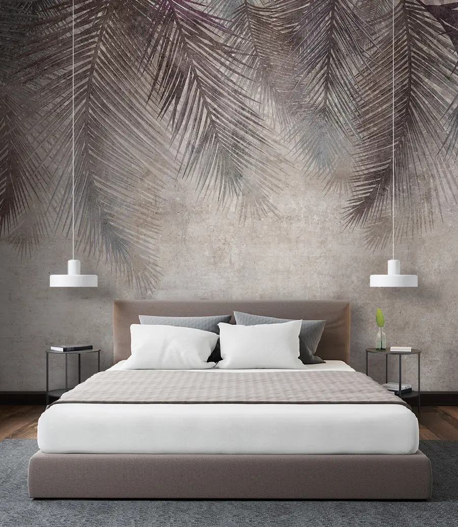 murales de pared Hojas de palma u94835