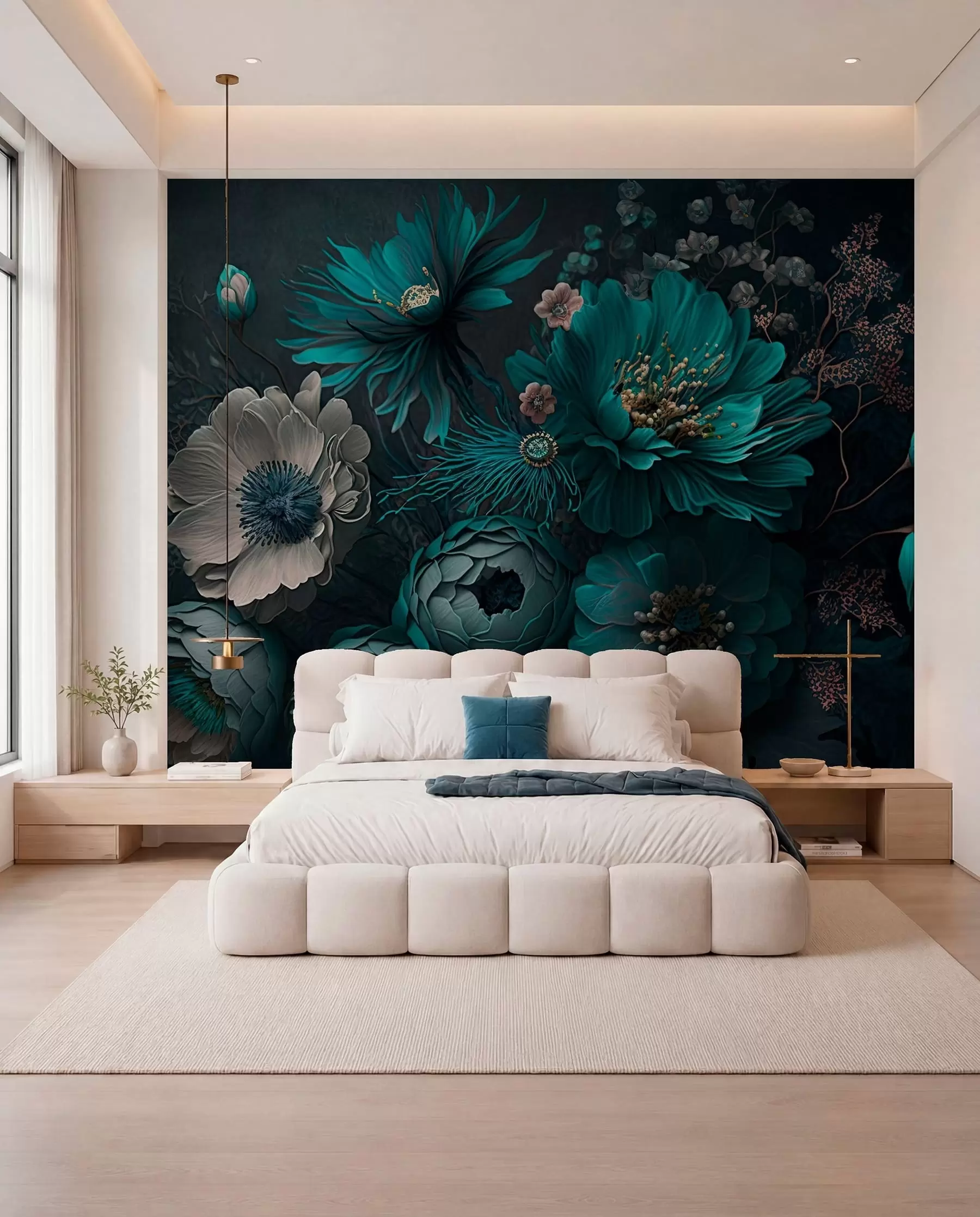 murales de pared flores de la mañana u75405