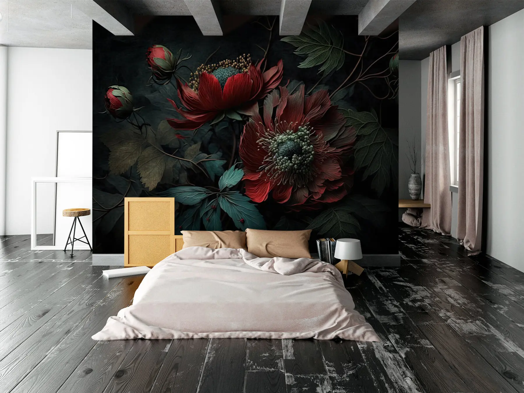 murales de pared Flores bonitas u75403