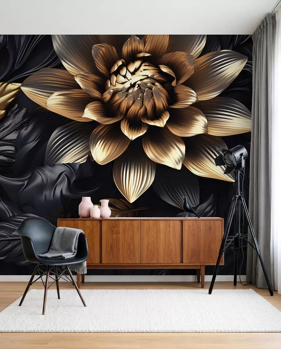 murales de pared Flor de bronce u95244