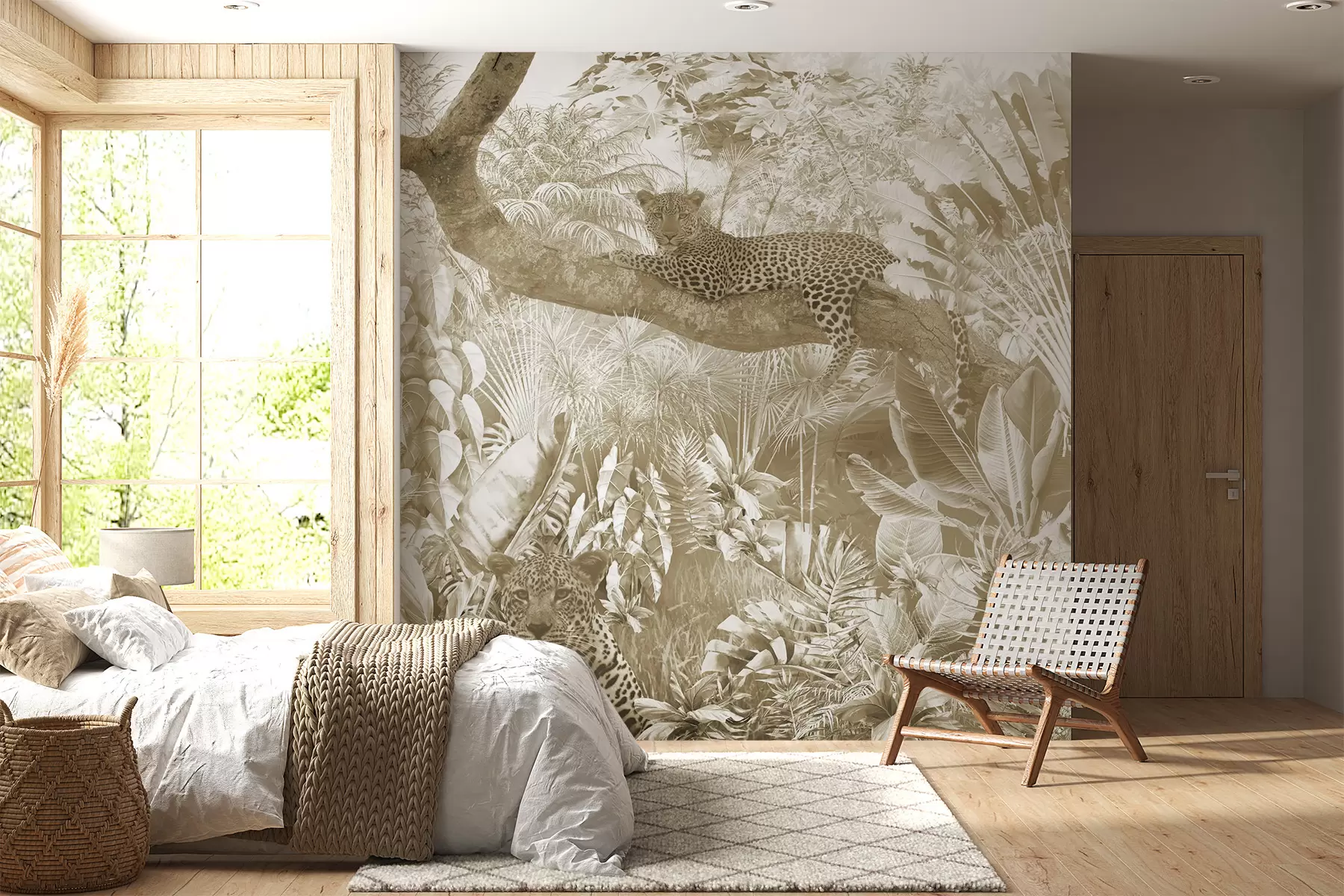 murales de pared Una gran flor de hortensia blanca u94280
