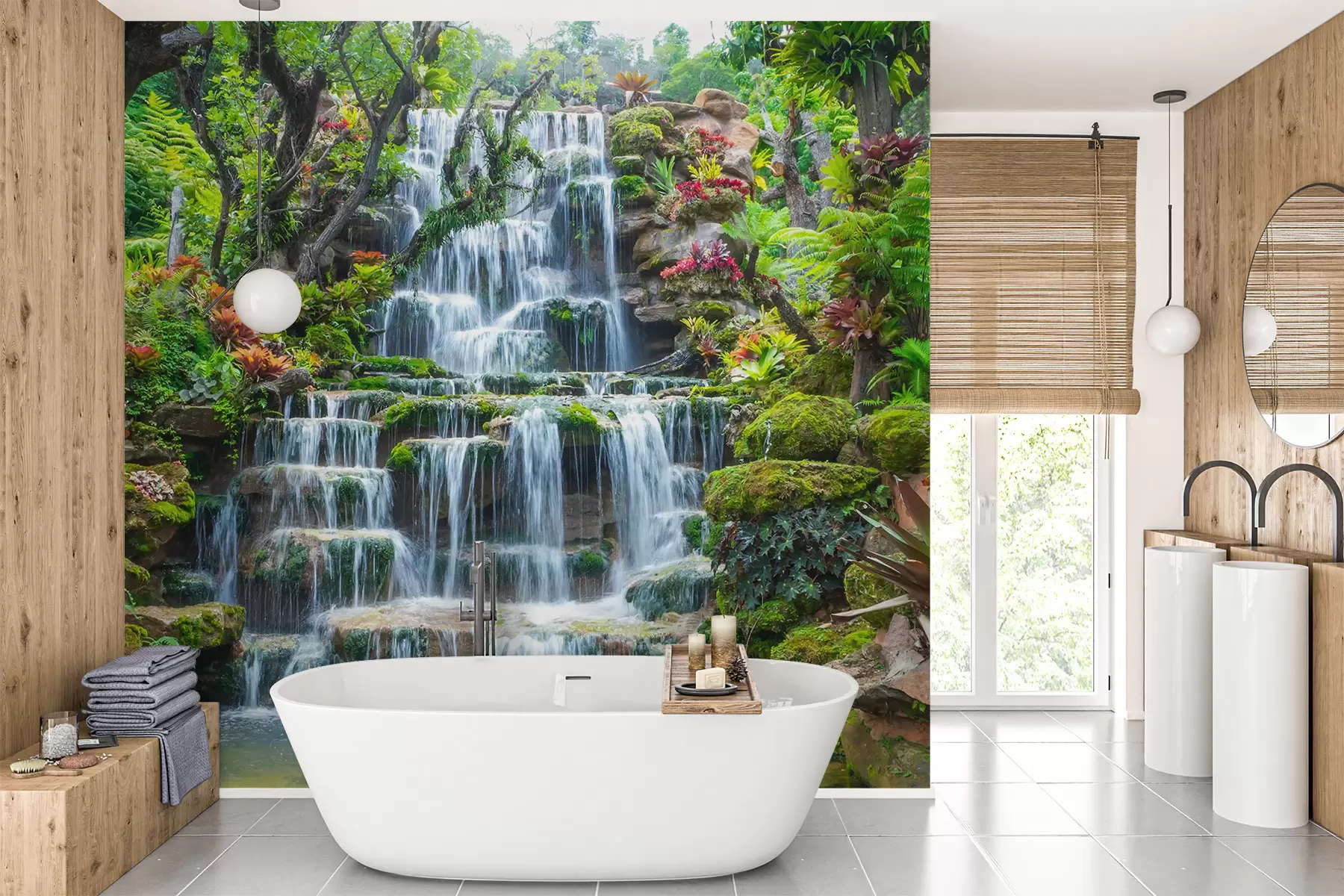 murales de pared Agua, planta y comunidad vegetal u17843