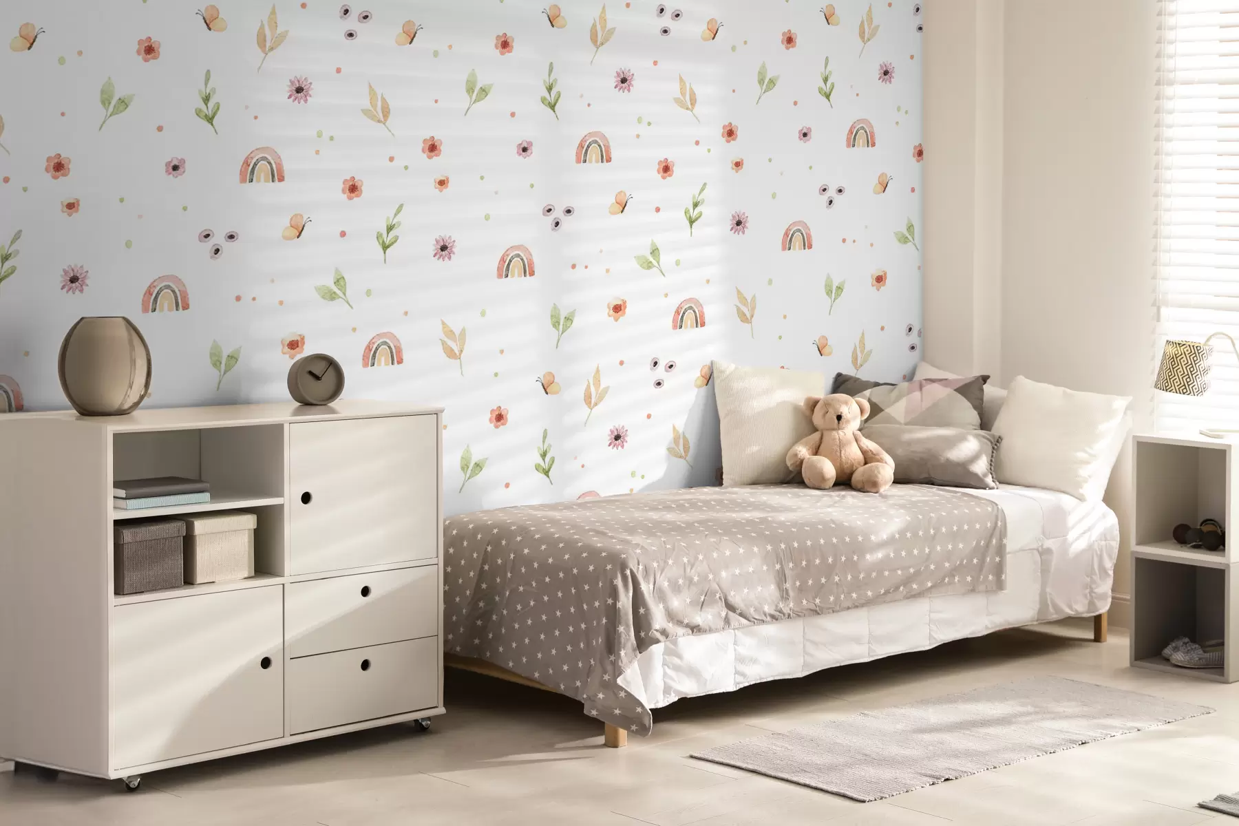 murales de pared Dibujo de acuarela infantil u96608