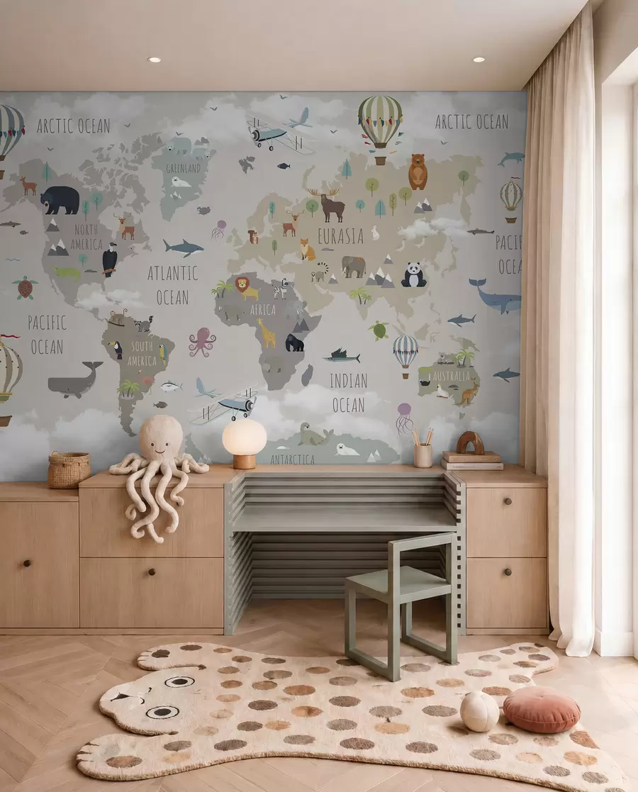 murales de pared Mundo y recuerdo u96461