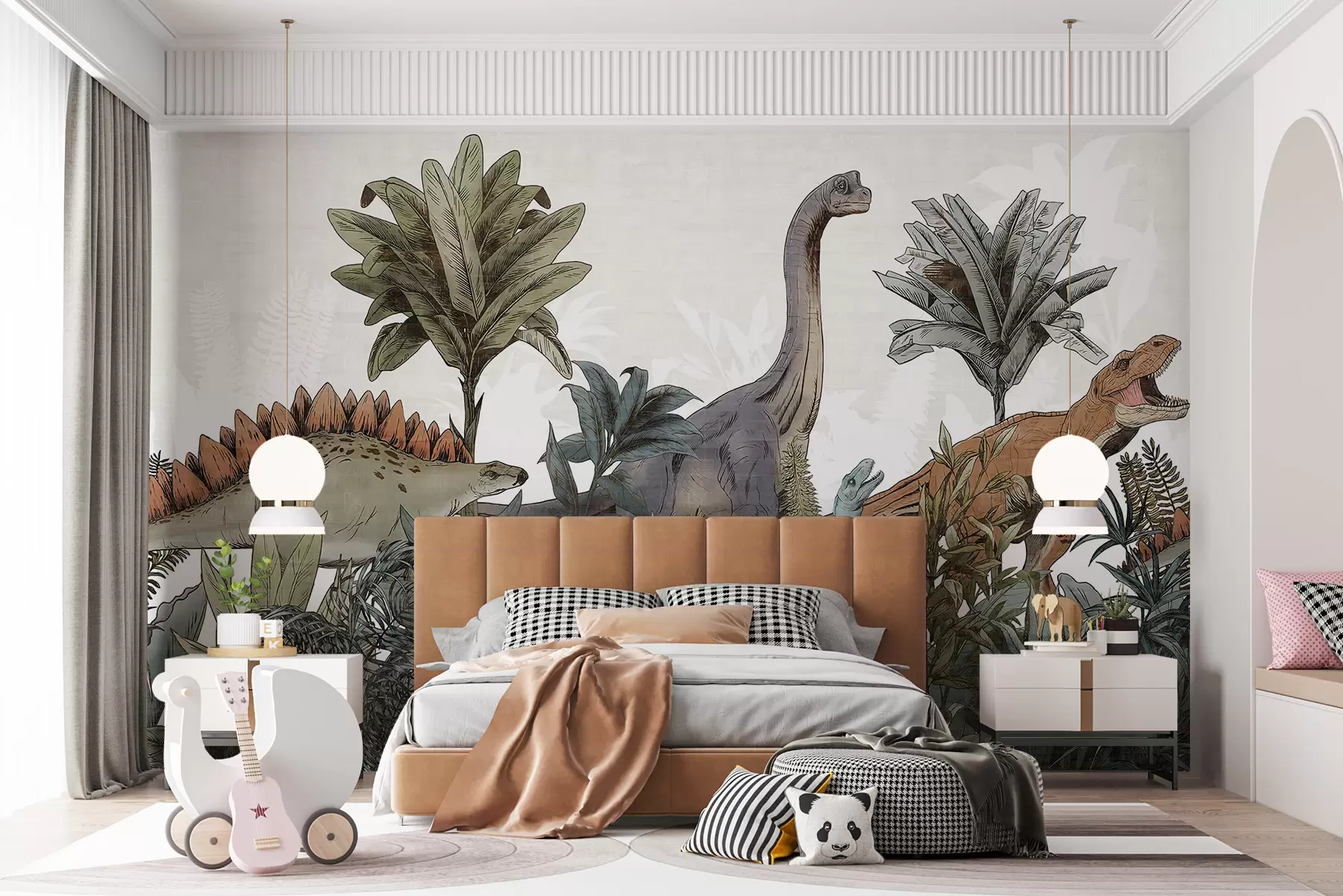 murales de pared Parque de grandes dinosaurios u96938