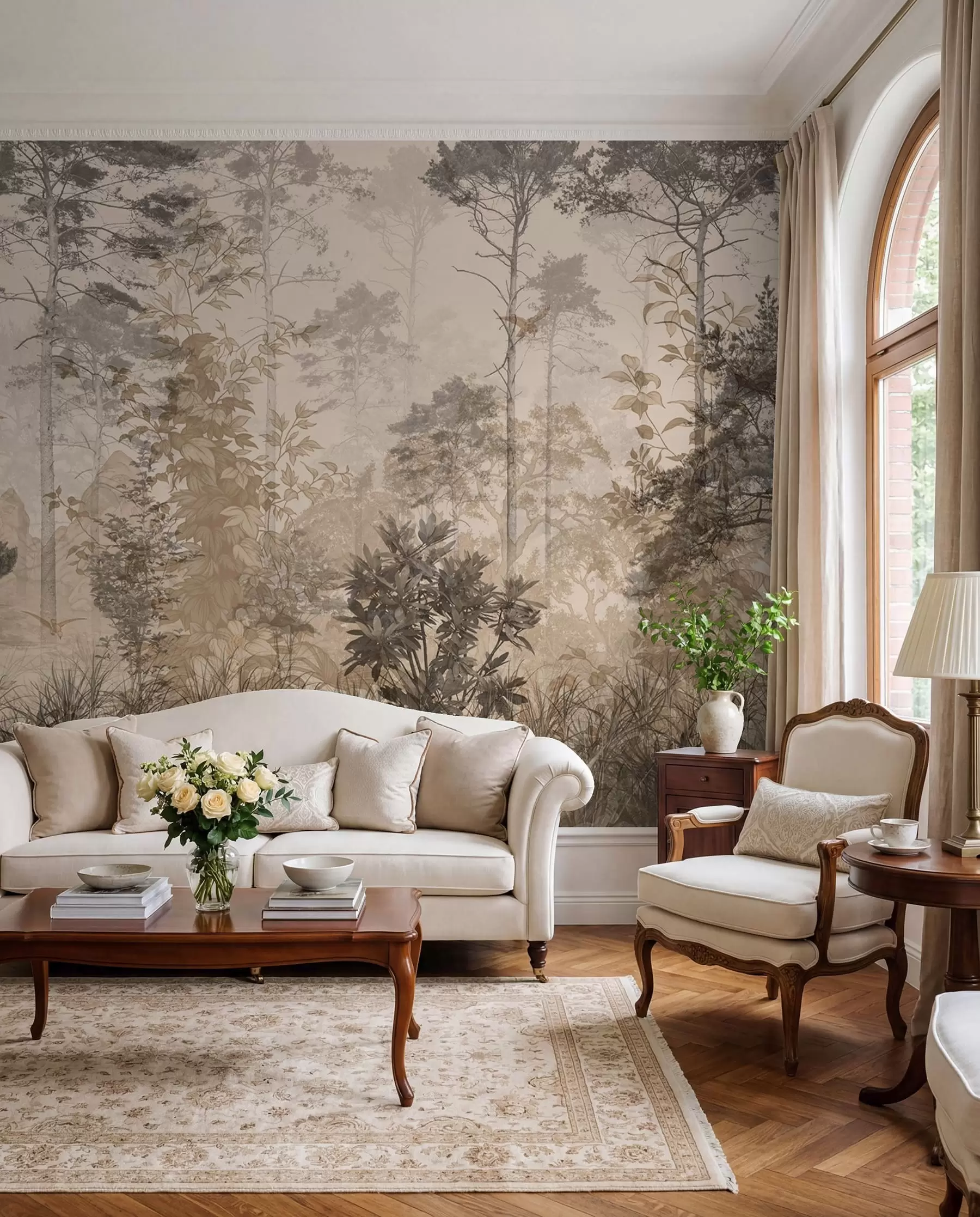 murales de pared Bosque en estilo grunge u97057