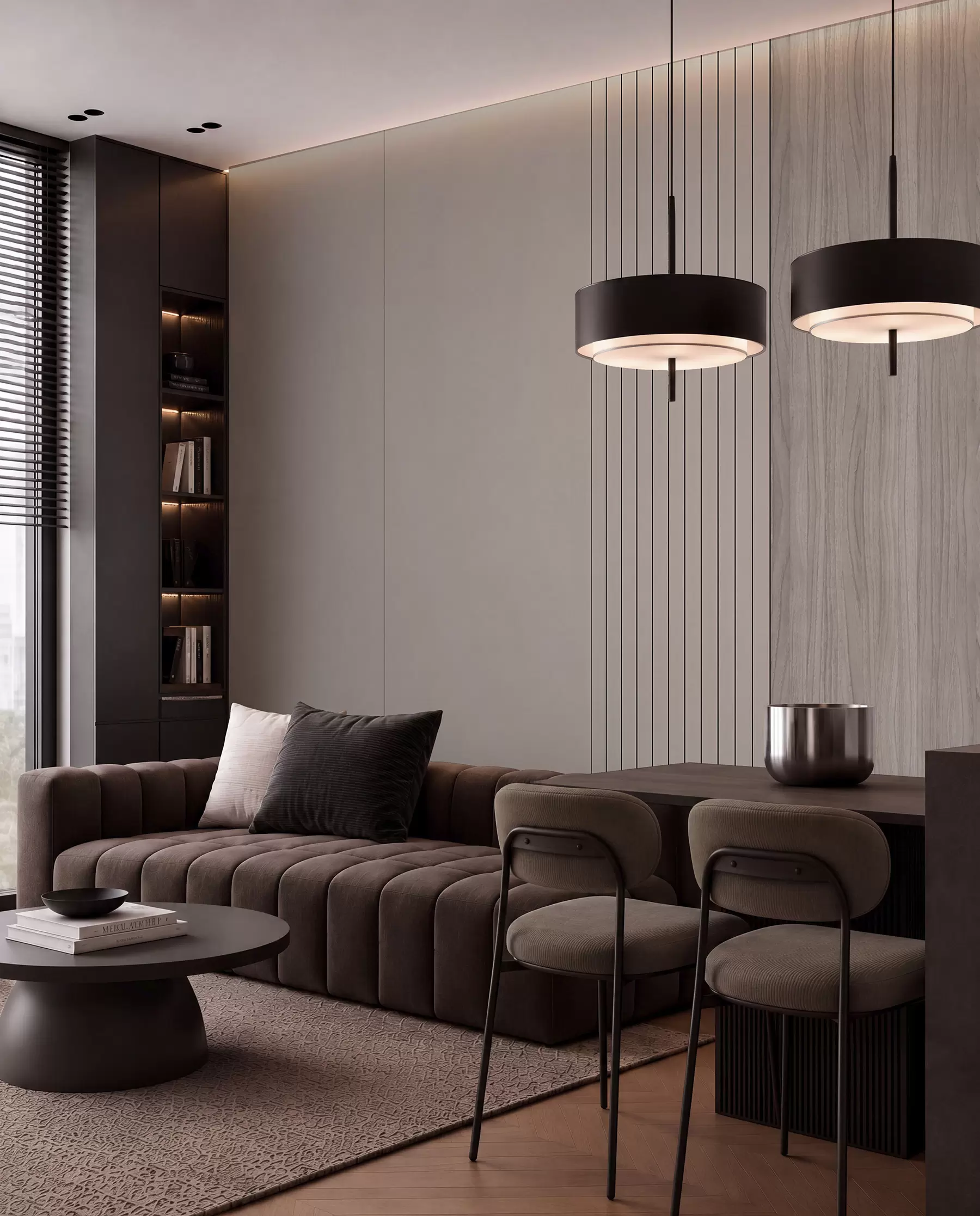 murales de pared Panel con duelas y madera u97549