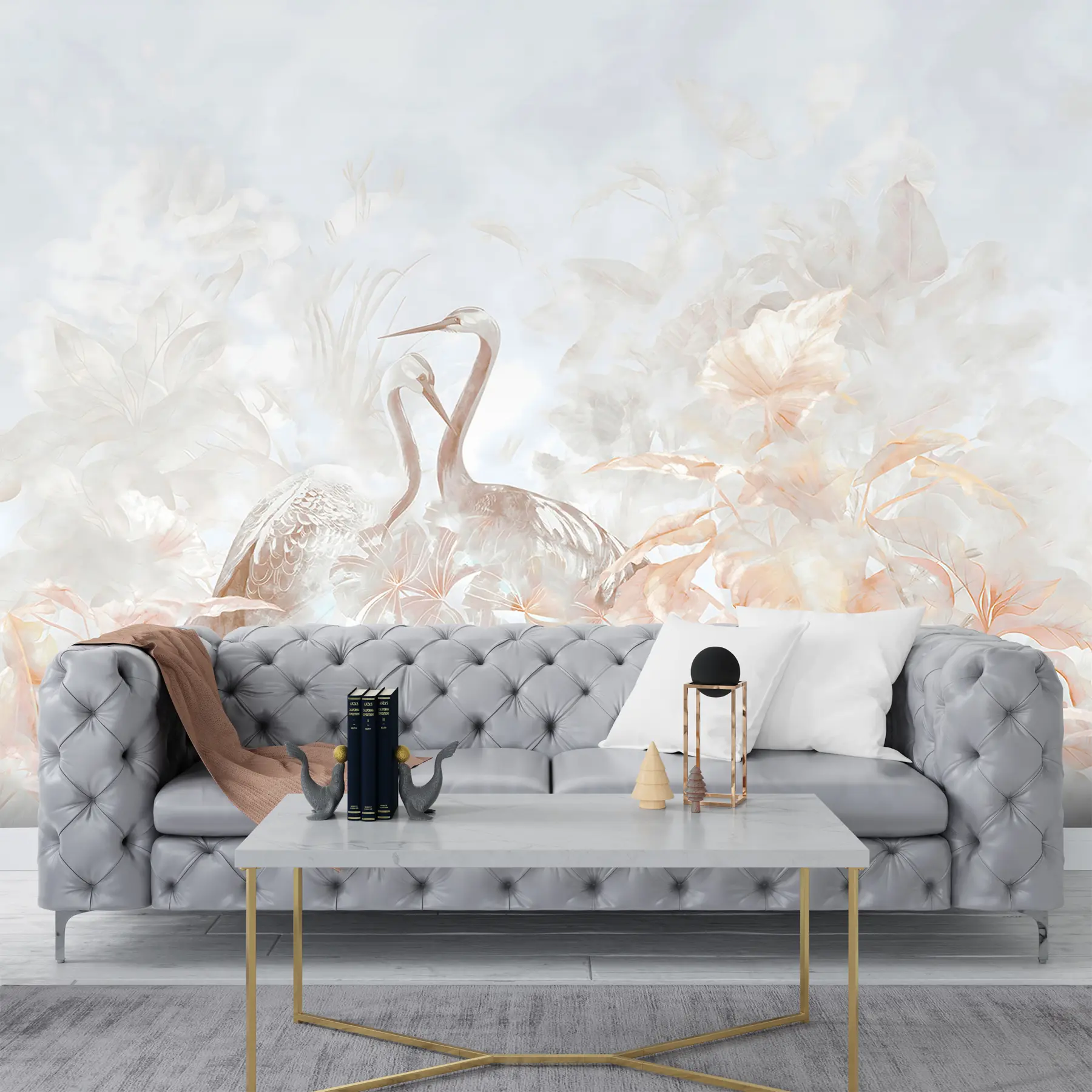 murales de pared Cigüeñas enamoradas u67508