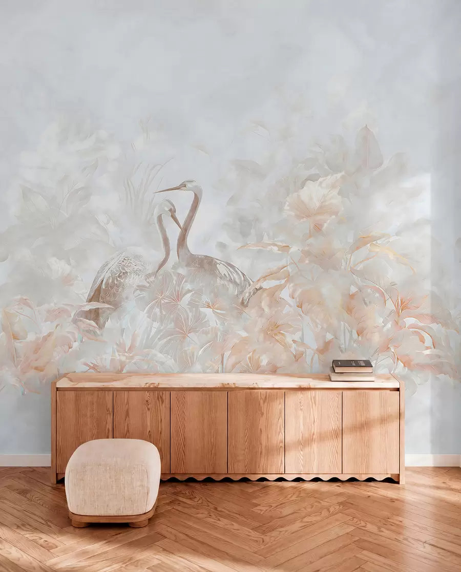 murales de pared Cigüeñas enamoradas u67508