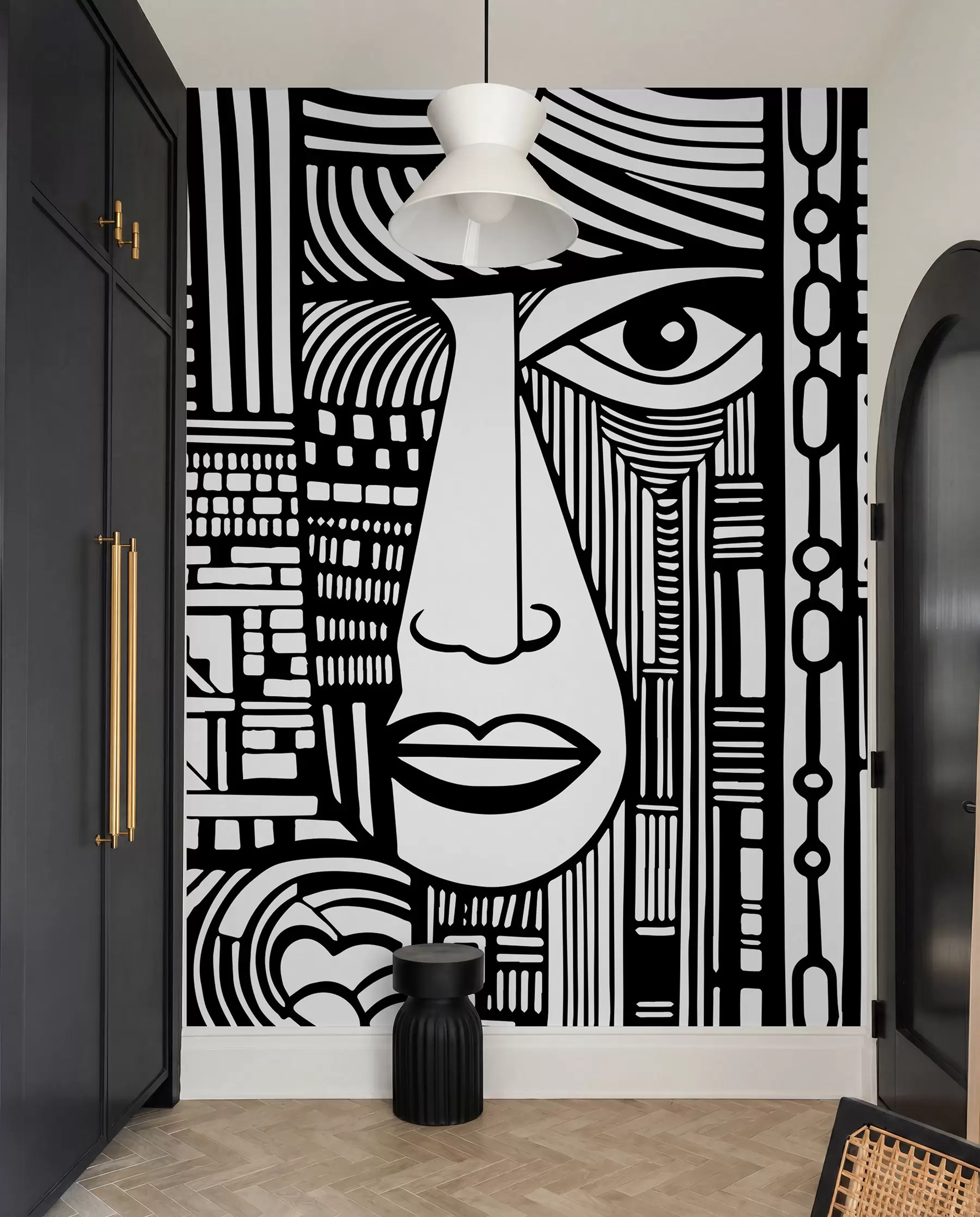 murales de pared Cara abstracta u98713
